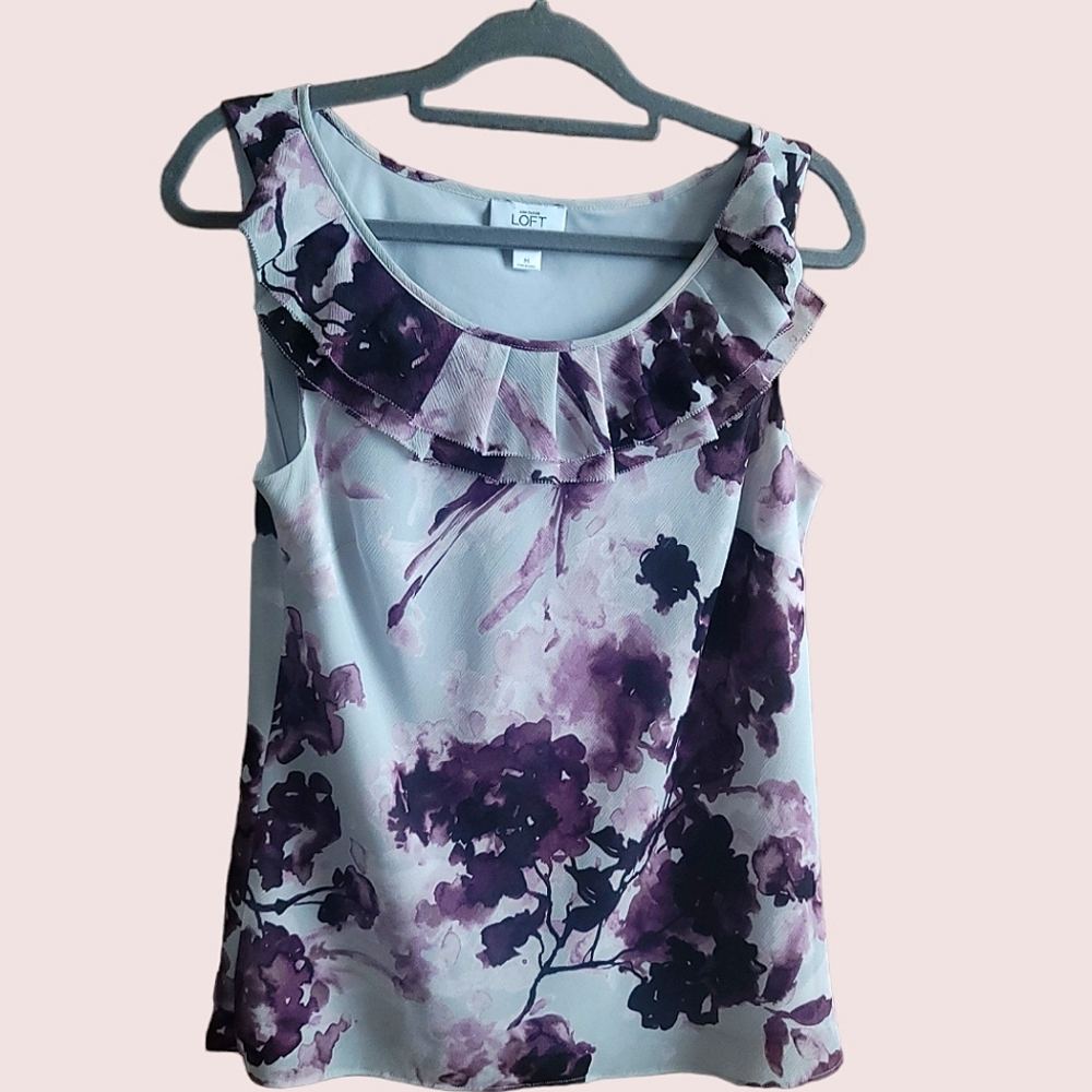 Ann Taylor LOFT Lined Tank Blouse - M
